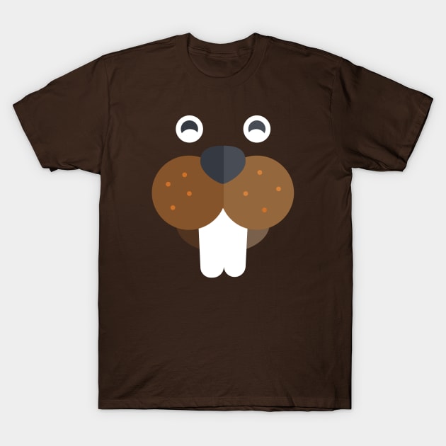 Beaver Face T-Shirt by Coffee Parade